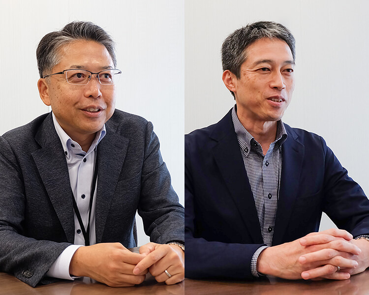 (左)執行役員事務統括部長 中嶋 清人氏(右)事務統括部 副部長 浦谷 義規氏